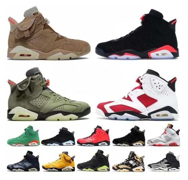 

2023 authentic 6s carmine 6 travis scotts shoes british khaki cactus jack medium olive unc black infrared dmp hare gatorade trainers men spo