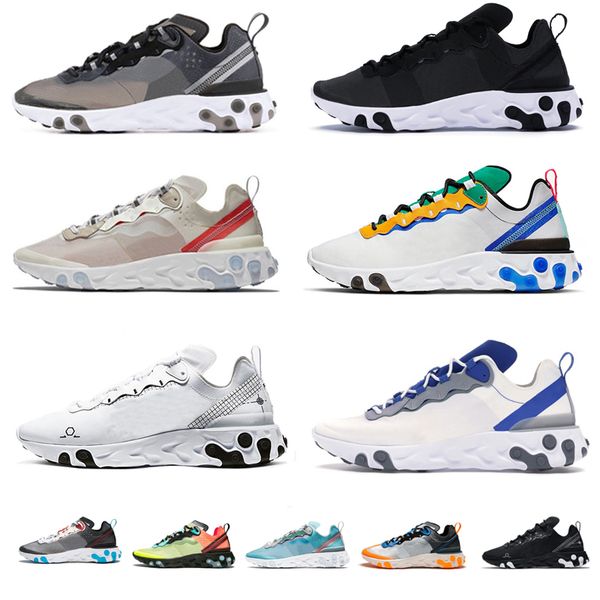 

women men running shoes 87 55 react dark grey solar red black white anthracite sail royal tint comfortable mens trainers chaussures