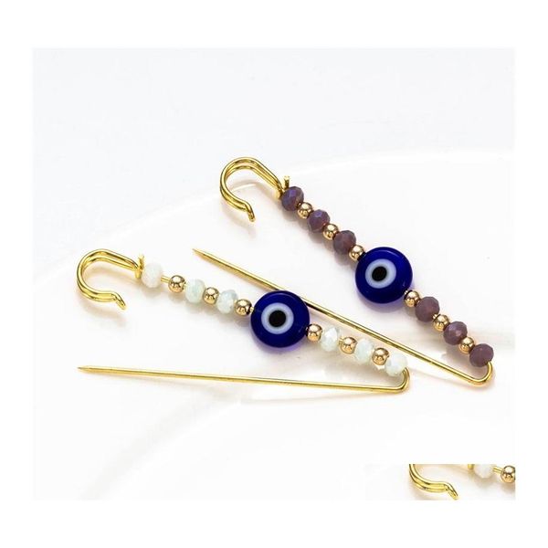 

pins brooches evil eye bead brooch purple white crystal pin jewelry gold for women men kids diy gifts ey53551 1129 t2 drop delivery dhpyc, Gray