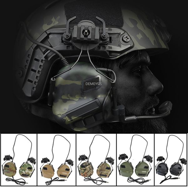 

other sporting goods tactical communication headset with sound pick noise reduction cs airsoft headphones outdoor hunting shooting earmuff 2