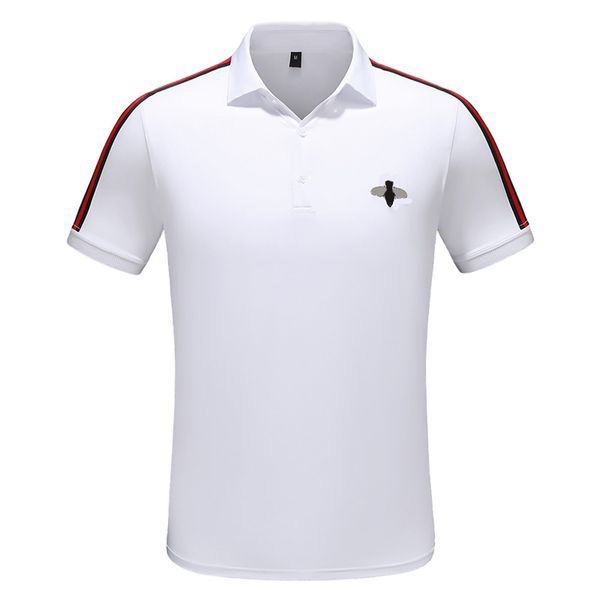 

mens stylist polo shirts luxury men's polos designer clothing short sleeves fashion summer pure cotton of highquality t-shirts size m-3, White;black