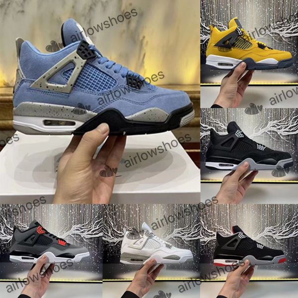 

4 basketball shoes for men women 4s military black cat sail red thunder white oreo cactus jack blue university infrared cool grey mens