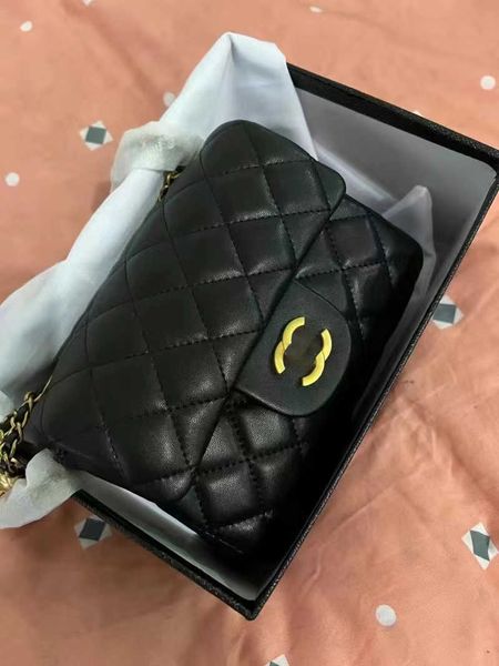 

designer channel bag tote handbag man woman lovers chain luxurious messenger shoulder net red same small xiangfeng lingge chain metal ball