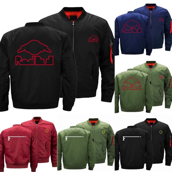 

2022 f1 jacket formula 1 team racing suit coat autumn men's zipper windbreaker winter thicken bomber pilot jacket men motorcycle jacket