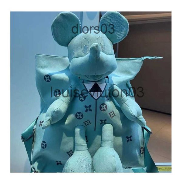 

designer cute mouse bag mens womans lovers tote shoulder handbag new fashion luxurious doll bag large capacity canvas basketball school back