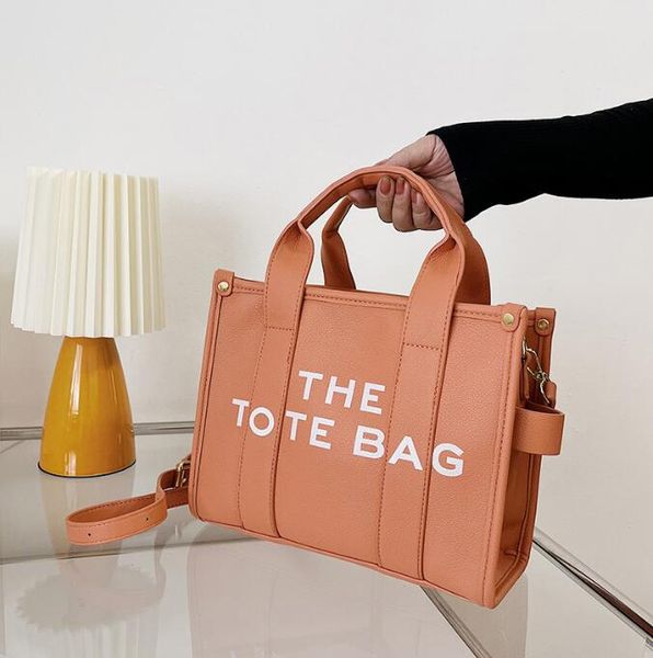 

new marc women tote bag letter pu leather bag diagonal handbag hand shopping bag yixiangbudao2017, Black;red