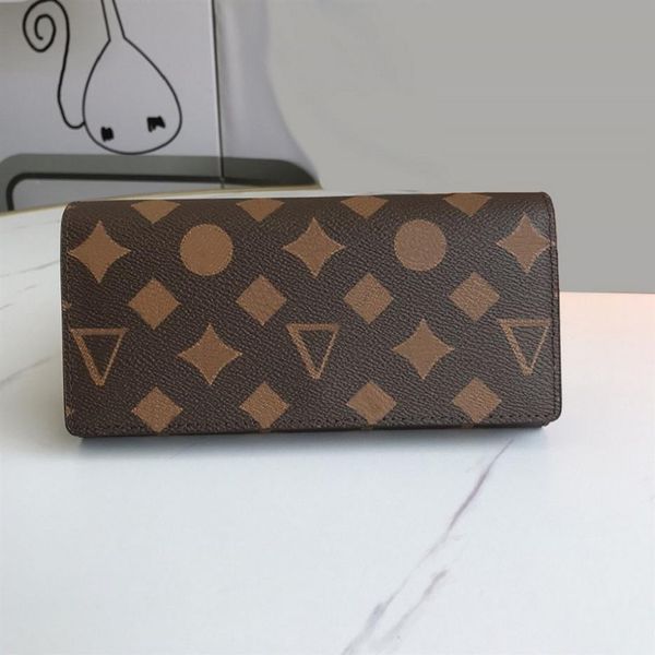 

2021 fashion flowers designer wallets luxurys men women leather bags classic letters key coin purse original box plai238h, Red;black