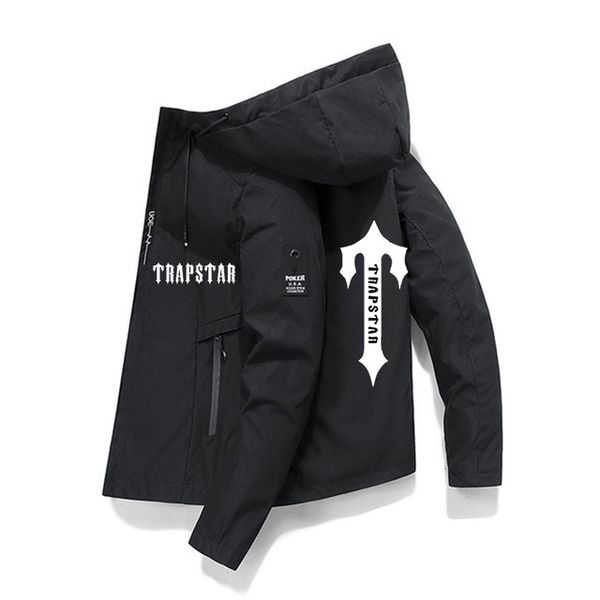 

men's jackets trapstar clothing outdoor camping hiking jacket autumn and winter new breathable hoodie windbreaker adventure, Black;brown