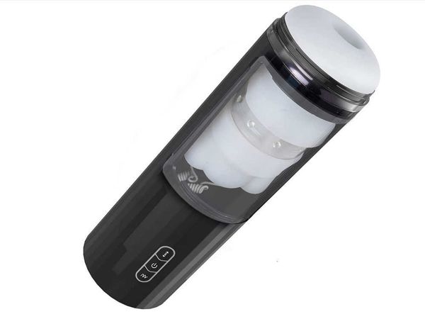 

toy massager men's aircraft cup full-automatic telescopic sucking clip deep throat vibration for men