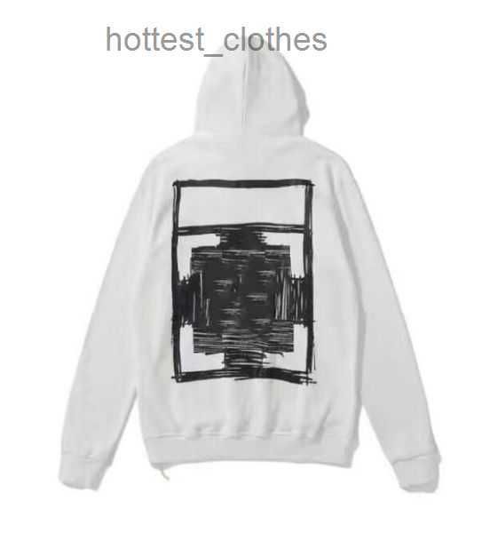 

2022 %60 off style trendy fashion sweater painted arrow crow stripe loose hoodie men's and women's coatjqm1off t-shirts offs white, Black