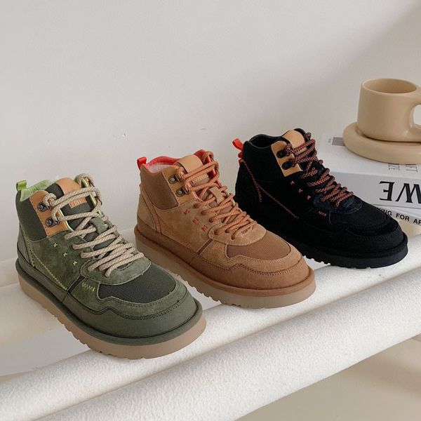 

2023 claccis snow boot fashion highland hi heritage shoes wear resistant and antiskid couple shoes rubber sole women men casual black sports