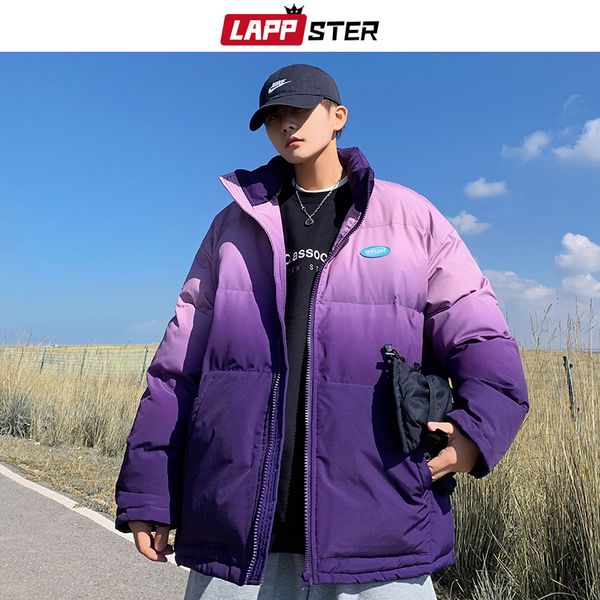 

mens down parkas lappster men japanese streetwear patchwork oversized harajuku winter jacket male korean fashion puffer 221207, Black