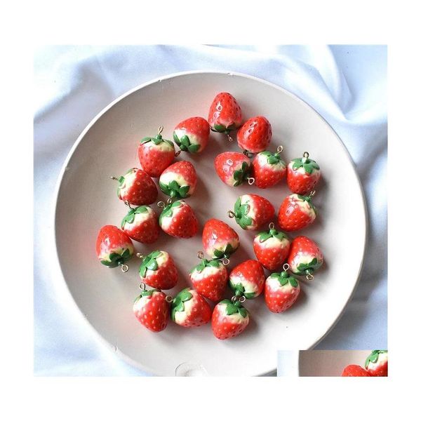 

charms charms 10pcs/pack 3d mushroom/stberry fruit resin pendant earring diy fashion jewelry accessories 2801 t2 drop delivery findi dh3dh, Bronze;silver