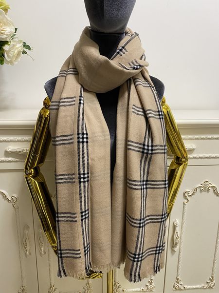 

women's long scarves pashmina 100% cashmere material patchwork double layer design big size 200cm - 75cm, Blue;gray