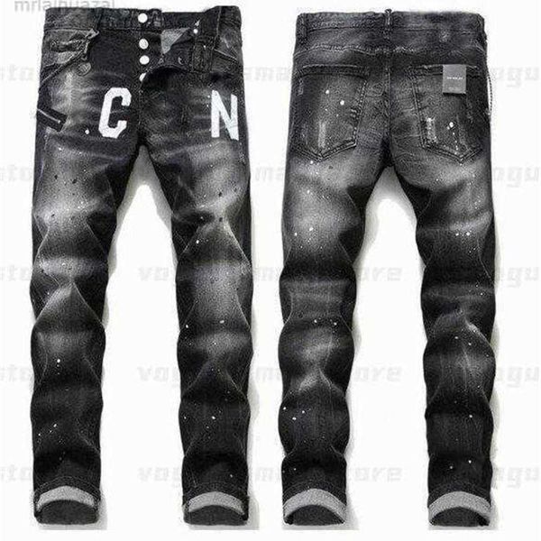

men's jeans mens cool rips stretch designer jeans distressed ripped biker slim fit washed motorcycle denim men s hip hop fashion man pa, Blue