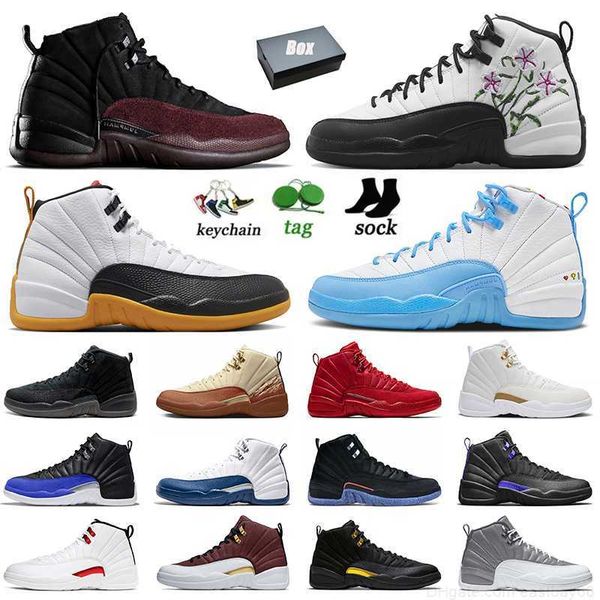 

fashion j12 jumpman 12 basketball shoes with box 12s dark concord stealth 25 years in china floral playoffs ovo black white cherry