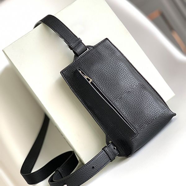 

designer men's waist bags t shaped chest bag geometry package leathercrossbody bag oblique satchel logo shoulder messenger togo cowhide