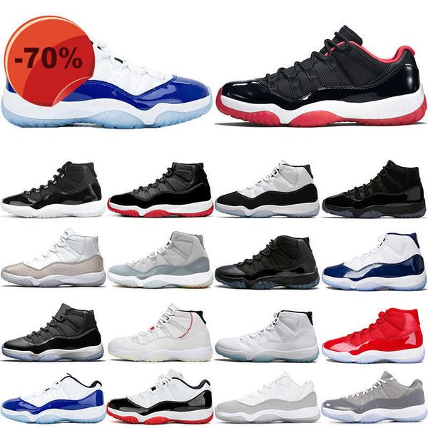 

high shoes jumpman 11 11s men basketball shoes 25th anniversary bred concord 45 cap and gown unc mens trainers sports sneakers size 36-47, Black