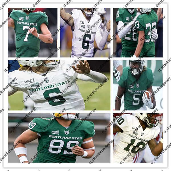 

american college football wear custom college 2021 football portland state jersey romeo gunt sirgeo hoffman davis alexander malik walker bea, Black
