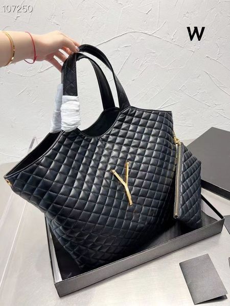 

designer icare maxi tote bag in quilted lambskin leather fashion large capacity shopping bags luxury women handbag purse womens shoulder bag