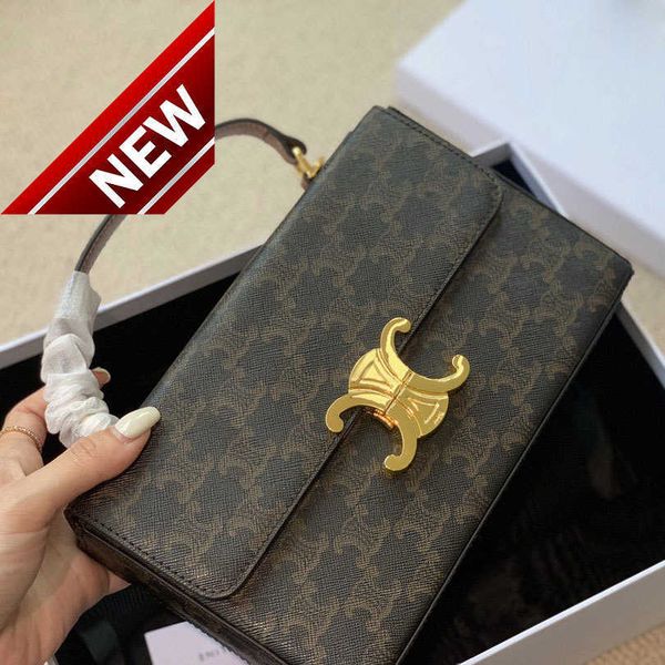 

women's designer bags triumphal arch bag women 2023 new old flower handheld box one shoulder crossbody advanced texture factory direct