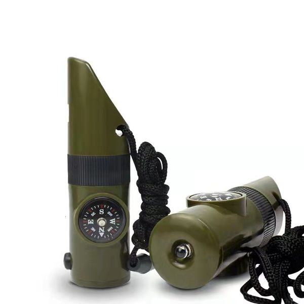 

other sporting goods 7 in 1 outdoor whistle compass camping outdoor survival tools emergency whistle loud whistle 221207