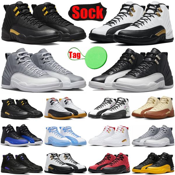 

black taxi jumpman 12 12s mens basketball shoes muslin stealth hyper royal a ma maniere playoffs royalty floral men trainers sneakers shoe w