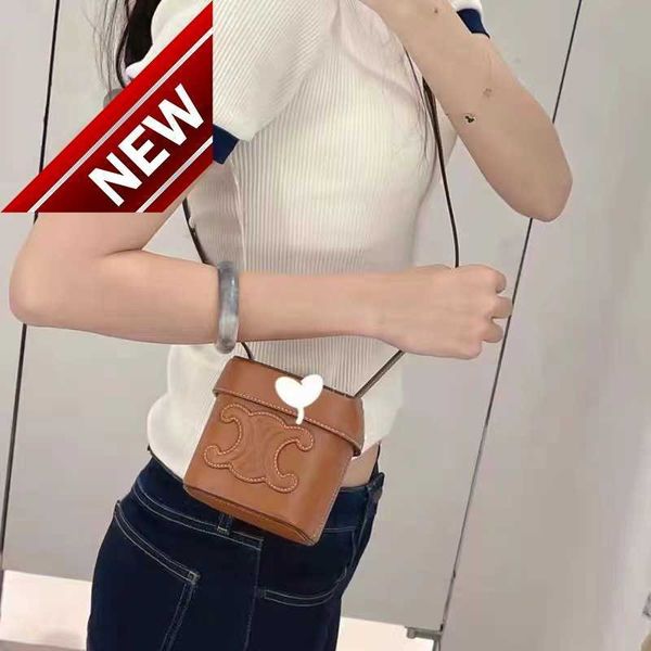 

women's designer bags 2023 new triumphal arch lunch box cowhide mini box bag messenger portable small square factory direct sales