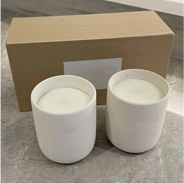 

brand perfume candle 273g 2piece set scented bougie candles long lasting smell ceramic plantable fragrance wax 2pcs solid parfum environment