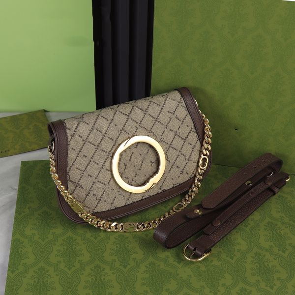 

round interlocking g chian blondie shoulder bag ophidia handbag designer women crossbody bags lady sacoche luxury leather bags 699268 gold t