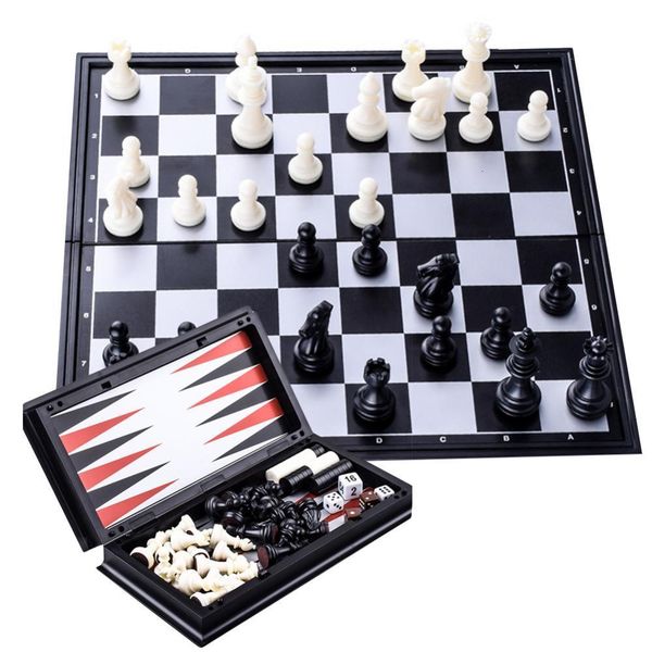 

outdoor s activities 3 in 1 international foldable magnetic backgammon checkers board intelligent toy kid chess game toys 221207