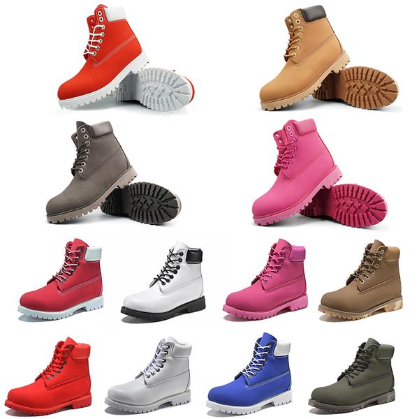 

2022 designer boots men womens martin luxury ankle boot yellow wheat black red white olive camo booties platform sneakers outdoor trainers w