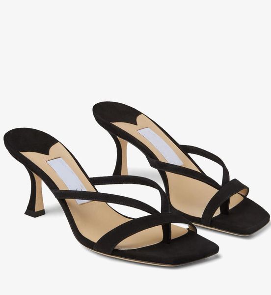 

wear-with-anything maelie thong sandals shoes women mules nappa leather flip flops famous brands lady comfort walking eu35-43, Black