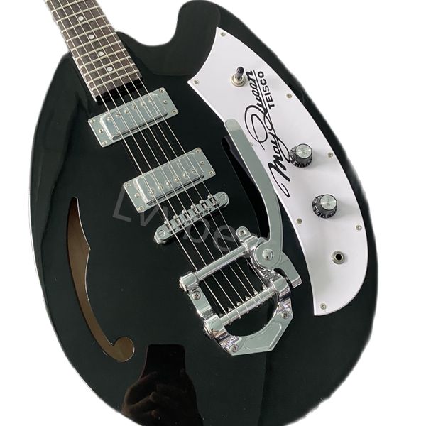 

lvychina electric guitar egg shape black color factory direct sales can be customized