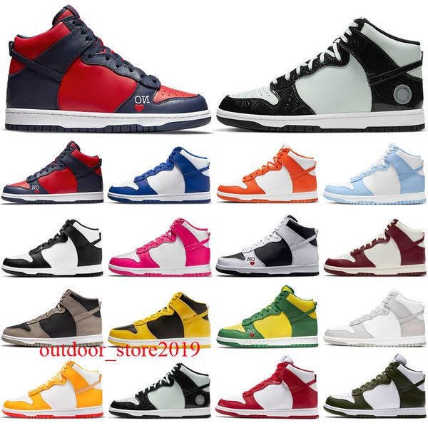 

2022 shoes authentic sup high low pro sb stars hyper royal mean green black barkroot brown 35-46