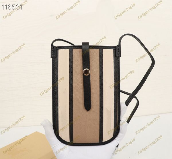 

new phone bag classic plaid handbag fashion splicing letter card bag vertical mini change key casual messenger bags