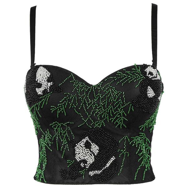 

chinese style national stage performance clothes are shaped gathered backless suspender vest women's cool wearing fishbone bra, White