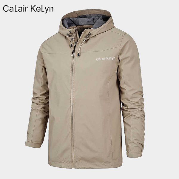 

men's jackets calair kelyn men's jacket camping outdoor mountaineering waterproof windproof casual jackets hooded jacket t221208, Black;brown