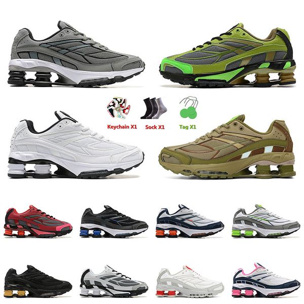 

outdoor jogging sports shox running shoes shoxs ride 2 medium olive og sneakers green all white speed red mens women trainers jogging runner