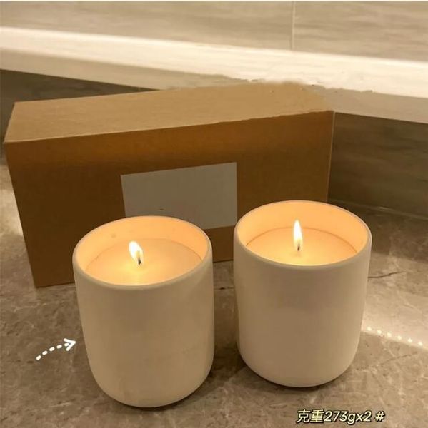 

perfume candle 273g 2piece set scented bougie candles ceramic plantable fragrance wax 2pcs solid parfum environmental deodorant incense