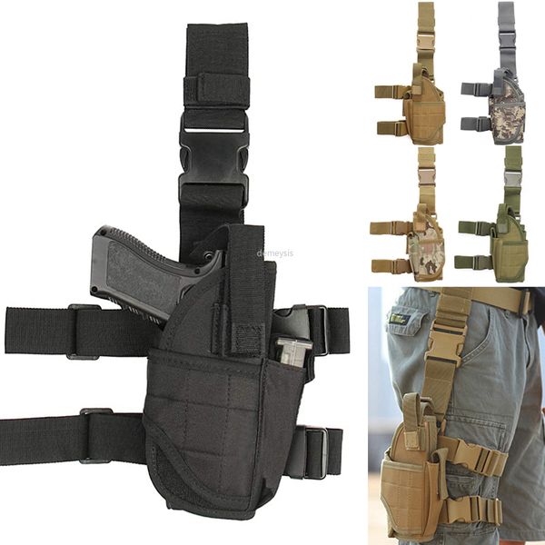 

outdoor bags universal drop leg gun holster right handed tactical thigh pistol bag pouch legs harness for all handguns 221207