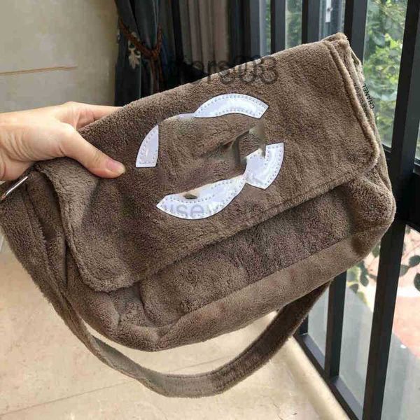 

designer channel bag man woman towel velvet backpack autumn and winter medieval single shoulder postman messenger bag l11.4in w27in h7.8in