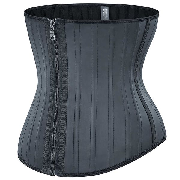 

slimming belt latex corset body shaper waist 25 steel bones belly sheath slimming waist cincher women shapewear losing weight girdles t22120