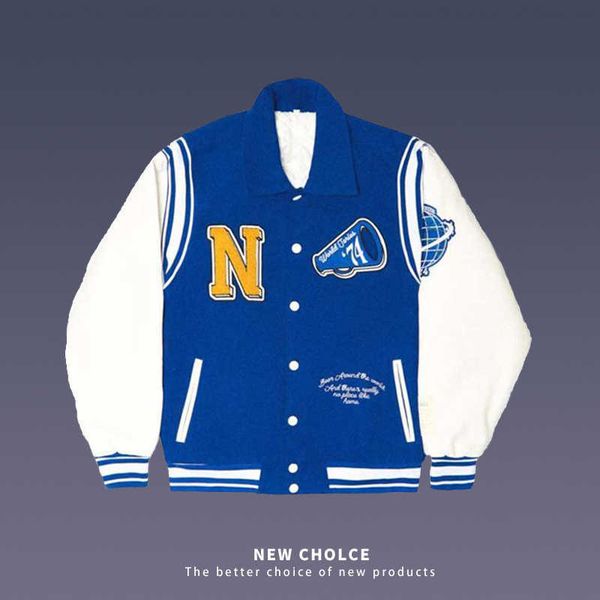 

men's jackets hip hop baseball jacket men streetwear retro pu sleeve leather embroidery coats mens harajuku neutrals blue varsity bombe, Black;brown