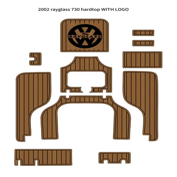 

2002 rayglass 730 hardswim platform cockpit pad boat eva foam teak floor mat