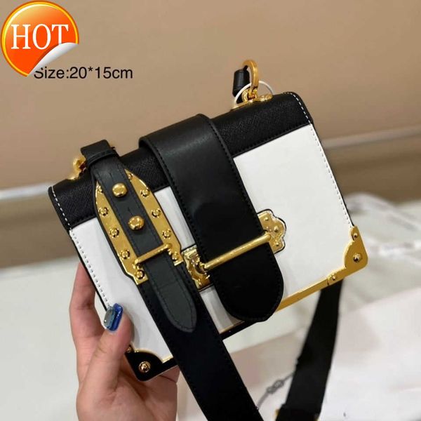 

women's luxury designer shoulder bags fashion texture cowhide messenger patchwork color single crossbody gift box packaging factory dir
