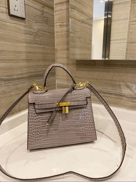

luxury designer classic latest color women's shoulder bag handbag crocodile leather crossbody