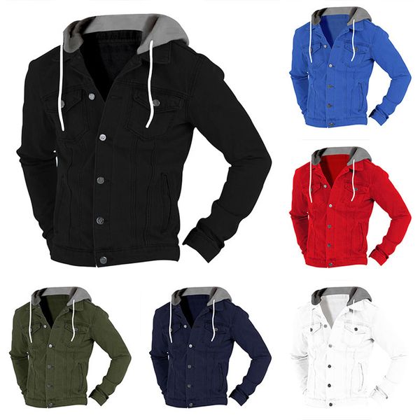 

mens jackets mens coat solid color multipocket autumn jacket for men slim body warm hooded casual sport coat for fashionable men coats 22120, Black;brown