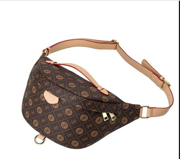 

fashion women waist bags designer handbags purses embossing flower black white original fabric shoulder bag bumbag fanny pack belt bags zho