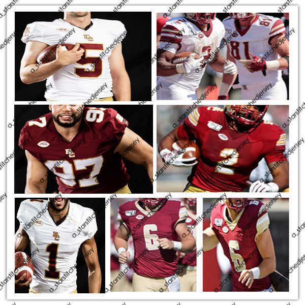 

american college football wear custm boston bc college football jersey phil jurkovec dennis grosel pat garwo iii alec sinkfield travis levy, Black